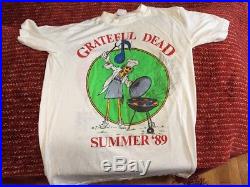 Grateful Dead Vintage Concert T Shirt Summer 1989 Tour