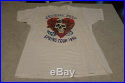 Grateful Dead Vintage Grateful Dead Shirt Spring 1990 Skull / Heart