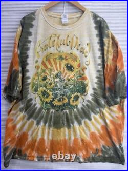 Grateful Dead Vintage Grateful Grower Tie-dye T Shirt 90's Sunflowers Size 4XL