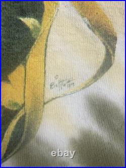 Grateful Dead Vintage Grateful Grower Tie-dye T Shirt 90's Sunflowers Size 4XL