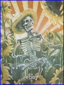 Grateful Dead Vintage Grateful Grower Tie-dye T Shirt 90's Sunflowers Size 4XL