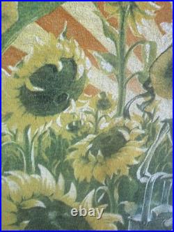 Grateful Dead Vintage Grateful Grower Tie-dye T Shirt 90's Sunflowers Size 4XL