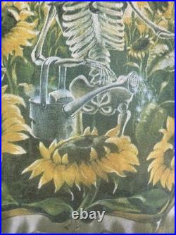 Grateful Dead Vintage Grateful Grower Tie-dye T Shirt 90's Sunflowers Size 4XL