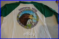 Grateful Dead Vintage Official GDM Original Raglan Fall Tour 1984 T Shirt