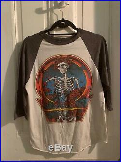 Grateful Dead Vintage Raglan T-shirt 1966-1980 size M Made in USA