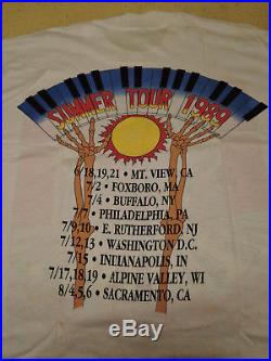 Grateful Dead Vintage Rock Concert T-shirt Summer Tour (1989) VG Scarce