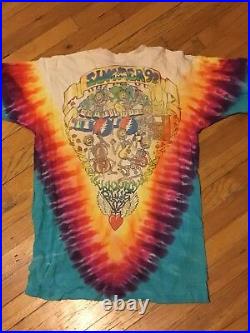 Grateful Dead Vintage Shirt L Summer 92 Tour