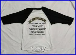 Grateful Dead Vintage T Shirt 1985 tour raglan sleeve Signal single stitch