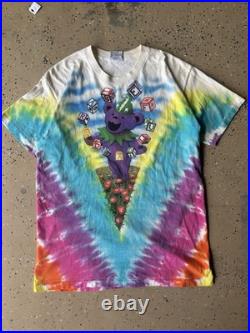 Grateful Dead Vintage T-Shirt Liquid Blue 90s Jerry Garcia Single Stitch