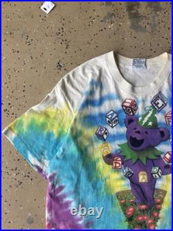 Grateful Dead Vintage T-Shirt Liquid Blue 90s Jerry Garcia Single Stitch