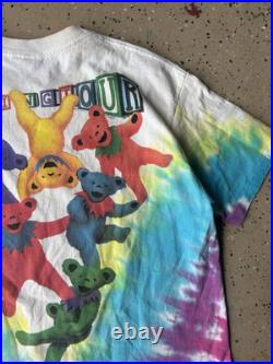 Grateful Dead Vintage T-Shirt Liquid Blue 90s Jerry Garcia Single Stitch