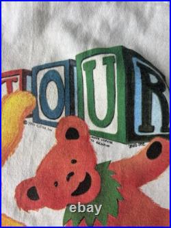 Grateful Dead Vintage T-Shirt Liquid Blue 90s Jerry Garcia Single Stitch