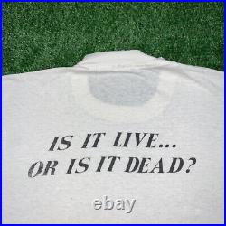 Grateful Dead Vintage T Shirt Live Or Dead Maxell Promo Rap 90s OG Nirvana