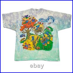 Grateful Dead Vintage T-Shirt Original 1993 Rise & Fall Tour Shirt Tie Dye XL