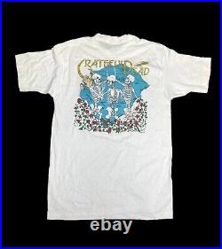 Grateful Dead Vintage T Shirt Size Large GDM Skeletons Roses New Old Stock