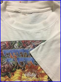 Grateful Dead Vintage T-Shirt Summer Tour 1995 Tour Bear 90s Single Stitch Sz L