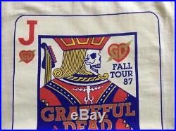 Grateful Dead Vintage Tour T-Shirt Jack Of Hearts Fall Tour 1987 Med NEW Rare