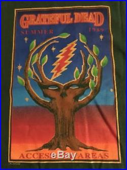 Grateful Dead Vintage Tour T-Shirt Tree of Life Summer 1989 XXL Rare NOS