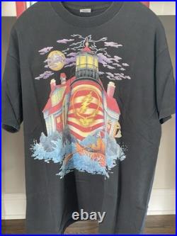 Grateful Dead Vintage Wayne Damage Lighthouse Tee Shirt Men's XL Made In USA