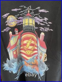 Grateful Dead Vintage Wayne Damage Lighthouse Tee Shirt Men's XL Made In USA