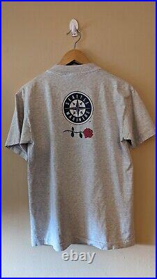 Grateful Dead Vintage shirt Seattle Mariners 1994 Grey Single Stitched MLB Sz M
