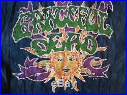 Grateful Dead Vtg 1994 Tie Dye Shake Your Bones Dancing Skeleton T Shirt XL LIQ