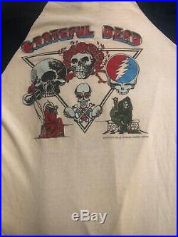 Grateful Dead WHAT A LONG STRANGE TRIP ITS BEEN 1979 TOUR Ringer Shirt Tee XL