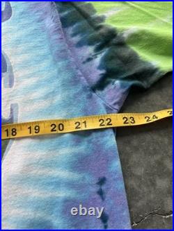 Grateful Dead XL 1995 Summer Tour Sunflowers Turtles White Liquid Blue T-shirt