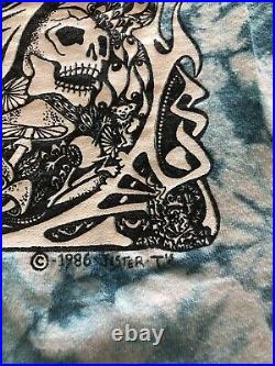 Grateful Dead XL Tie Dye T Shirt Jester Ts Gary McMillian Vintage 1986 Aiko Tee