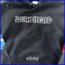 Grateful Dead XXXL limited edition Dead Head Embroidered Hoodie Black
