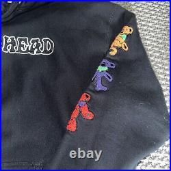 Grateful Dead XXXL limited edition Dead Head Embroidered Hoodie Black