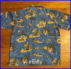 Grateful Dead by David Carey Hawaiian Shirt Mens XL Bears Tropical 90s Vtg GDP