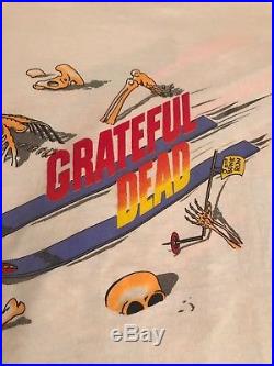 Grateful Dead vintage shirt 1989 TONY REONEGRO BONE RUNE large PERFECT