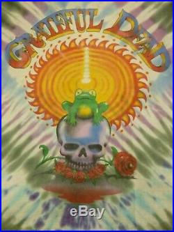 Grateful Dead vtg sapo DMT frog t-shirt band seventies 80s prentiss UsA large L