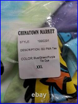 Grateful Dead x CTM Chinatown Market Sz XXL PMA T-Shirt Blue Tie-Dye