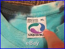 Grateful dead shirt 1995 GDM Liquid Blue vintage XL Highgate 1995 90s tie dye