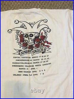 Grateful dead shirt vintage Birds On Wire Spring Tour 1991 Xl