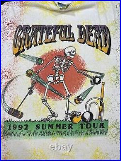 Grateful dead summer Tour shirt large 1992 tour All Over Print shirt tye dye L