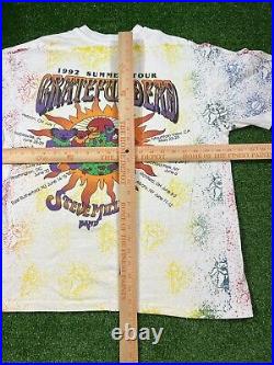 Grateful dead summer Tour shirt large 1992 tour All Over Print shirt tye dye L