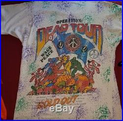 Grateful dead t shirt vintage 90s original 1991 without a net tour