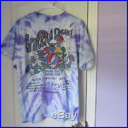 Grateful dead with sting tie dye shirt size large vintage bear psychadelic 1993