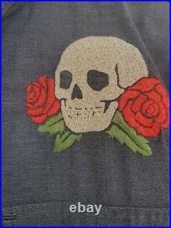 Howler Brothers Skulls & Begonias Grateful Dead Gaucho Snapshirt Size M Men's