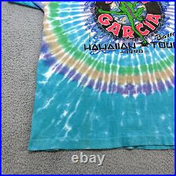 JERRY GARCIA BAND Hawaiian Tour Vintage Shirt Grateful Dead 1990 Single Stitch