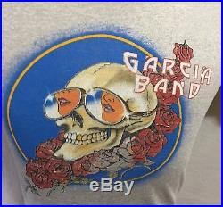 Jerry Garcia Band Medium Vintage Gray Shirt T-Shirt Grateful Dead