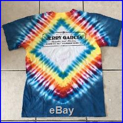 Jerry Garcia On Broadway Tie Dye 1987 Large Shirt Grateful Dead Badger Tag