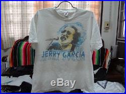 Jerry Garcia T shirt Vintage Rock Folk band tour concert Grateful Dead size XL