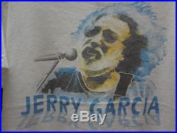 Jerry Garcia T shirt Vintage Rock Folk band tour concert Grateful Dead size XL