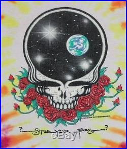 L/XL vtg 80s 1987 the GRATEFUL DEAD Space Your Face tie dye t shirt 80.109