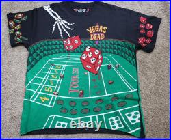Liquid Blue Grateful Dead All Over Print Vegas Shirt Sz Large Tour 1992 Reprint
