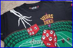 Liquid Blue Grateful Dead All Over Print Vegas Shirt Sz Large Tour 1992 Reprint